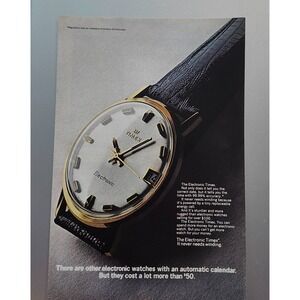 Vintage Timex Electronic Watch ‎ Print Ad Advertisement 1969 10x7